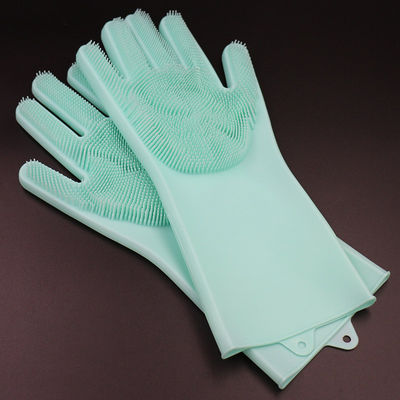 cucina Guanti multicolori di lavaggio del piatto del silicone, guanti amichevoli della mano del silicone di Eco