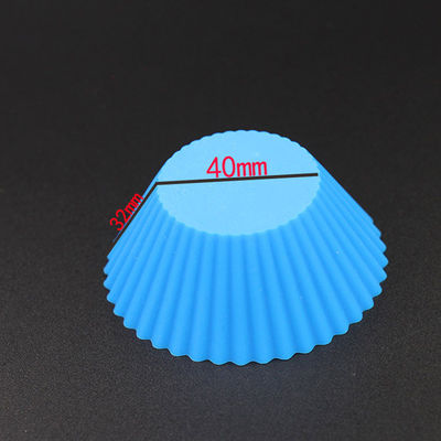 Tazze inodore del muffin del silicone di ROHS, casse riutilizzabili del bigné del silicone
