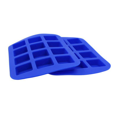 Vassoi flessibili blu durevoli del cubetto di ghiaccio, muffa personale insapore del cubetto di ghiaccio del silicone