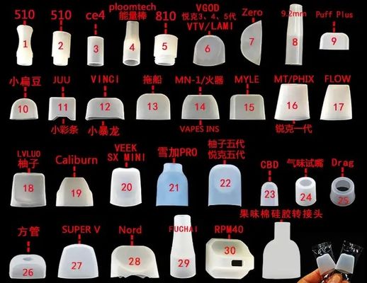 Silicone pratico non tossico della punta del gocciolamento, punte resistenti al calore della sigaretta di E
