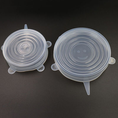 Coperchi elastici in silicone riutilizzabili per uso alimentare per ciotole riciclabili