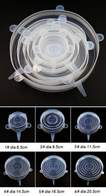 Coperture pratiche inoffensive dell'alimento del silicone, coperchi Stretchable multiuso del silicone