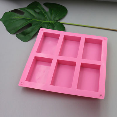 Stampo per sapone in silicone rettangolare resistente al calore, inodore, antiaderente, fatto in casa