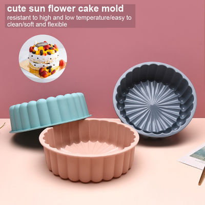 Stampo per torta in silicone girasole multicolore riutilizzabile 19,5x6,1 cm