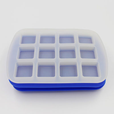 Un bene durevole riutilizzabile flessibile di 12 cavità della muffa del ghiaccio del silicone del cubo del whiskey