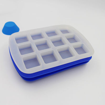 Un bene durevole riutilizzabile flessibile di 12 cavità della muffa del ghiaccio del silicone del cubo del whiskey