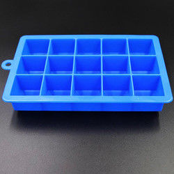 Vassoi quadrati innocui per cubetti di ghiaccio in silicone 15 cavità multicolori riutilizzabili