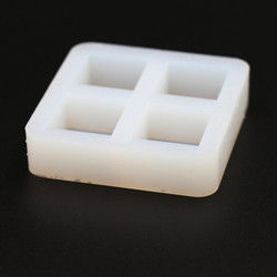 Stampo per cubetti di ghiaccio quadrati in silicone inodore 60x60x15mm multiuso