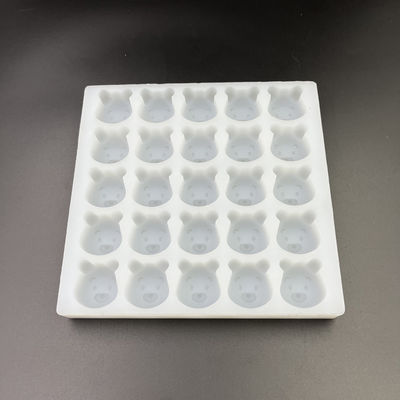 Stampi per caramelle dure in silicone inodore riutilizzabili, 25 stampi per orsetti gommosi pratici a cavità