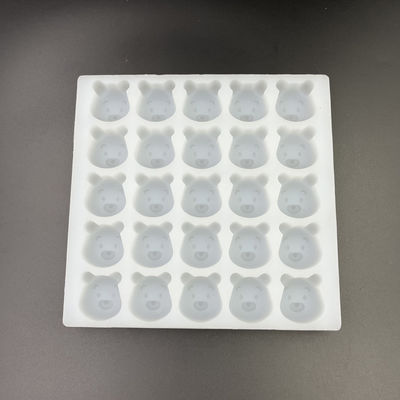 Stampi per caramelle dure in silicone inodore riutilizzabili, 25 stampi per orsetti gommosi pratici a cavità