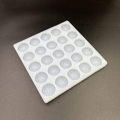 Vassoi rotondi per stampi per caramelle in silicone ghiaccio riutilizzabili 25 cavità diametro 35 mm