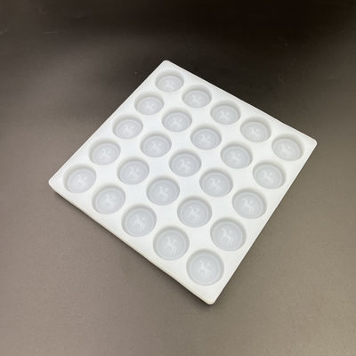 Vassoi rotondi per stampi per caramelle in silicone ghiaccio riutilizzabili 25 cavità diametro 35 mm