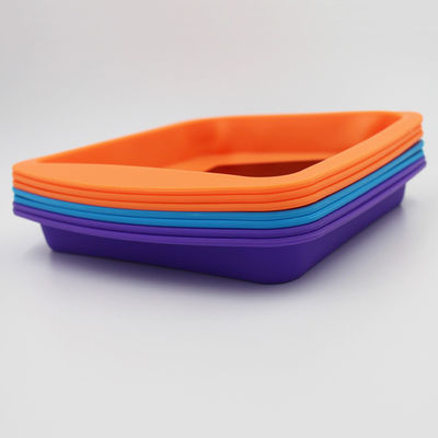 Muffa durevole Pan Anti Falling Multicolor del dolce del silicone del quadrato