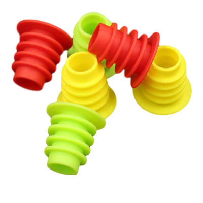 La bottiglia multicolore del silicone del vino tappa il bene durevole riutilizzabile inodoro