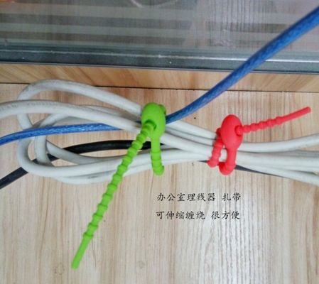 La gomma siliconica multiscena insapore fornisce fascette per rilegatura riutilizzabili