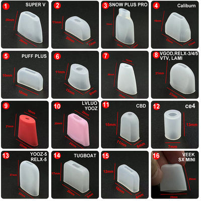 Puntali antigoccia monouso in silicone inodore, copertura del boccaglio in gomma multiscena