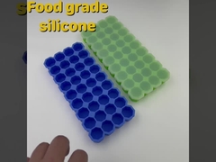 Cubetto di ghiaccio ottagonale Tray Mold With Cover del silicone delle cavità blu del commestibile 36